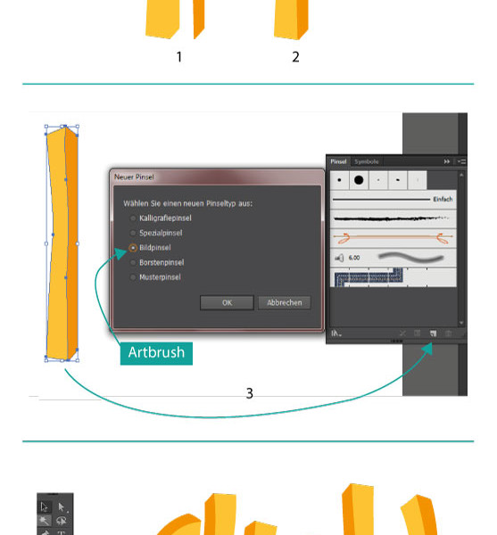 Tutorial Pommeszeichnen