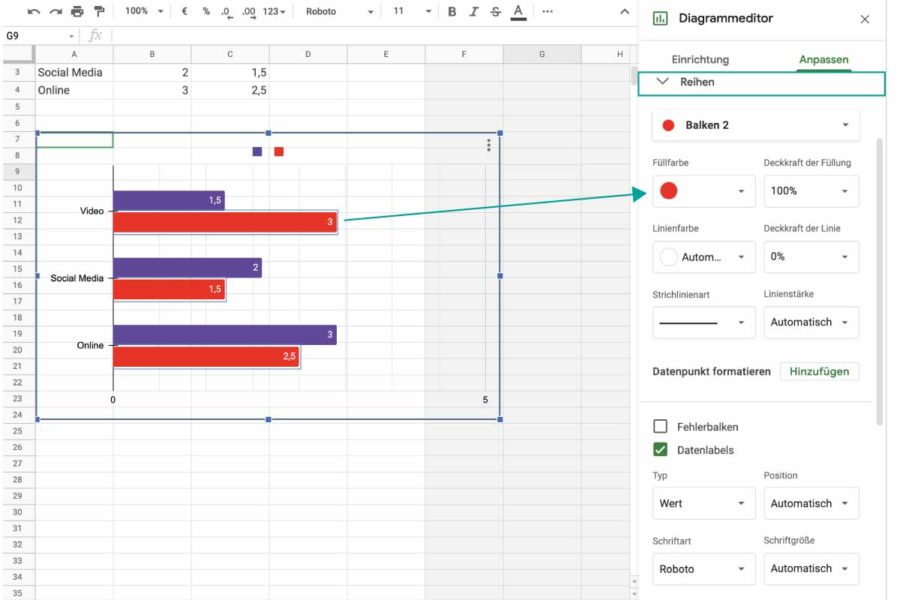 Google-Präsentation-Diagramm-farben-ändern-in-der-Quelldatei